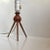 Shaped as a Space Bug - Satellite or Lunar Landing vehicle this small table light made from solid teak was designed during...