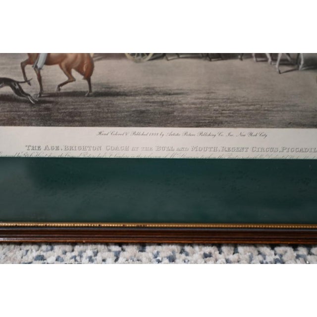 London Print Regent Street Hand Coloured Framed Art, 1930s For Sale - Image 4 of 10