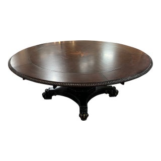Tommy Bahama Kingstown Bonaire Mahogany Extendable Round Dining Table For Sale