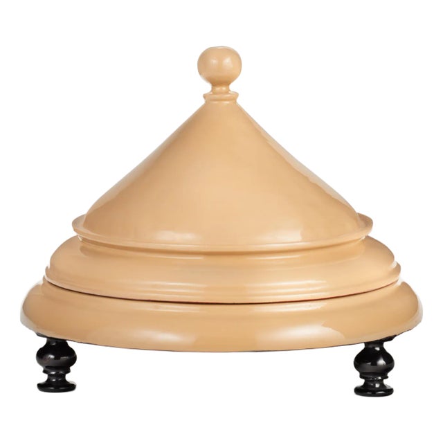 Custom Domed Lacquerware Platter For Sale