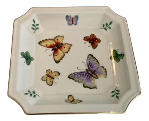 Ceramic Nut or Candy Dish in the Style of Lilly Pulitzer