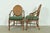 McGuire Hollywood Regency Organic Modern Bamboo and Cane Armchairs, Pair For Sale - Image 12 of 16