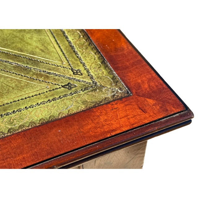 Hollywood Regency 19th Century Georgian Mahogany Partners Writing Table, 1830 For Sale - Image 3 of 14