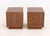 Pair of Gus Design Group Oak Bedside Tables For Sale - Image 4 of 10