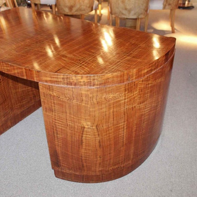 Brown Art Deco Desk, 1930s For Sale - Image 8 of 10