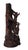 Wood Black Forest Handcarved Deer Sculpture Vase Holder, 1920s-1940s For Sale - Image 7 of 10