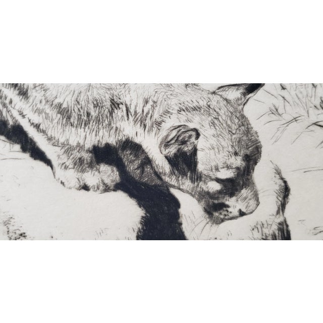 Rodney Thomson (American, 1878-1941) "The Watcher" Drypoint Etching Trial Proof C.1930 For Sale - Image 10 of 12