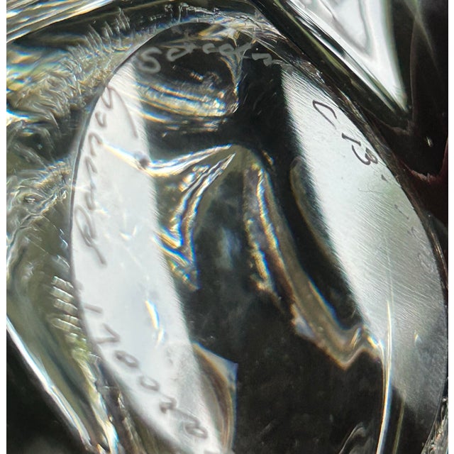 1970s Signed Marcolin Sardinia Crystal Cowboy Hat Paperweight, Southwest Western Decor For Sale - Image 11 of 12