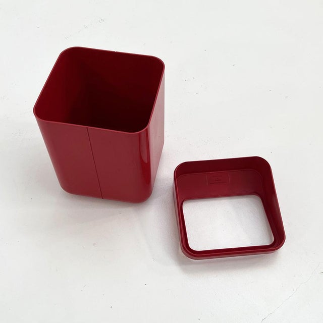 1970s Green Model 4670 Waste Paper Bin by Gino Colombini for Kartell, 1970s For Sale - Image 5 of 8