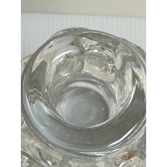 Baccarat "Aladdin" Pattern Vintage Signed 6.25"h Single Light Art Deco Candlestick Made in France For Sale - Image 14 of 16
