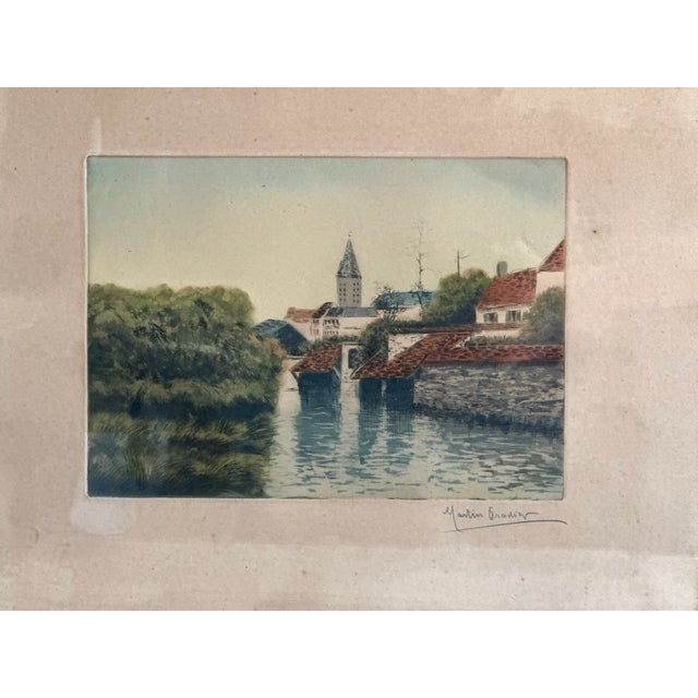 Martin Gradier, Landscape, 1920s, Engraving For Sale - Image 11 of 15