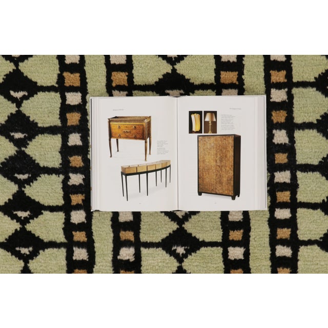 Contemporary Art Deco Style Wool Rug in Beige & Black, by Rug & Kilim, India For Sale - Image 9 of 10