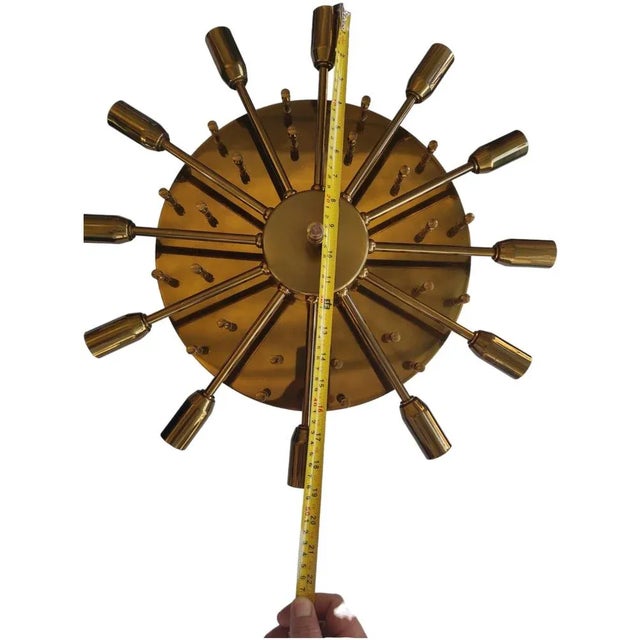 Dahlia Chandelier by Max Ingrand for Fontana Arte, Italy, 1950s For Sale - Image 12 of 13