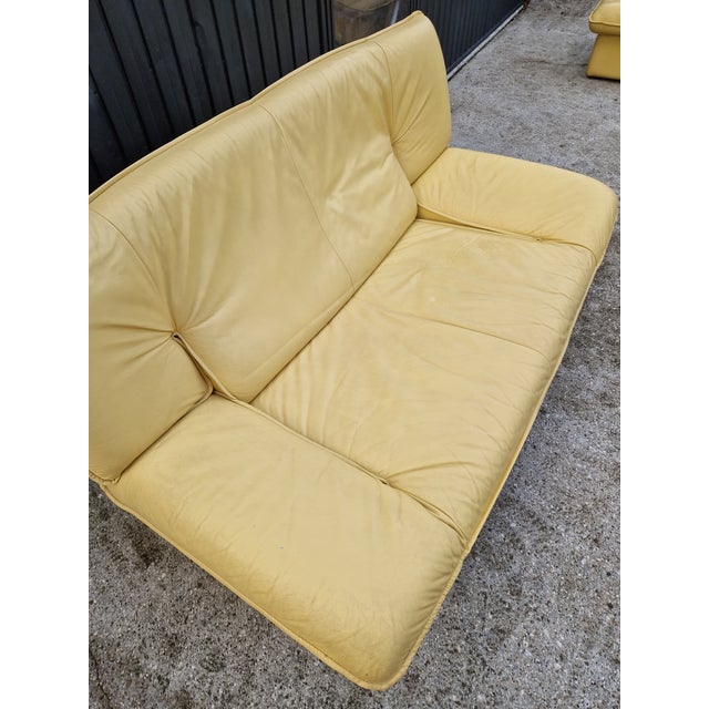 Vintage Leather Sofa by Nicoletti Salotti, 1980s, in Very Good conditions. Designed 1980 to 1989 I have official proof of...