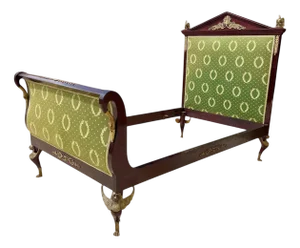 Empire Bed in Mahogany and Bronze