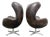 Mid Century Danish Modern Lounge Egg Chair Set Restoration Hardware Copenhagen For Sale