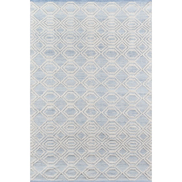 Momeni Contemporary Indoor/Outdoor Hermosa Rug in Light Blue, 2' x 3' For Sale