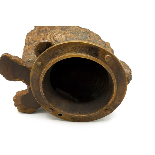 Mid 20th Century Vintage Bronze Factory Mold — French Poodle Bank Form, Industrial Oddity For Sale - Image 5 of 6
