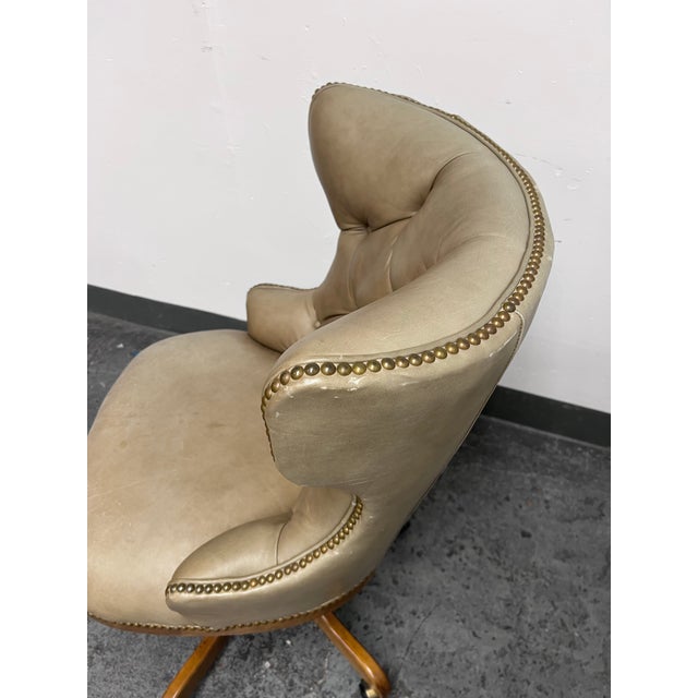 Design Plus Gallery presents a Camden Leather Office Chair from Century Furniture. The chair showcases a high, curved...