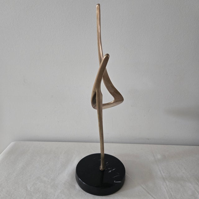 Bob Bennett Vintage Bob Bennett Harmony Bronze Sculpture Marble Base 1985 Number 38/100 For Sale - Image 4 of 14