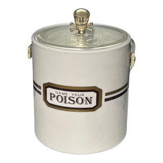 1960s Name Your Poison Vinyl Ice Bucket For Sale
