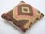 A one-of-a-kind handwoven Afghan wool kilim accent pillow featuring concentric diamond medallion. Cut and sewn by hand...
