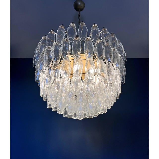 Murano Glass Chandelier with 111 Polyedry, 1990s For Sale - Image 13 of 18
