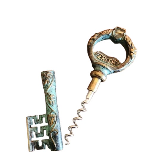 1950s Bronze Key Vino Wine Bottle Opener Germany For Sale