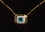 Gia Certified Natural 1.76Cts Emerald Diamond 18k Solid Gold Necklace For Sale - Image 12 of 17