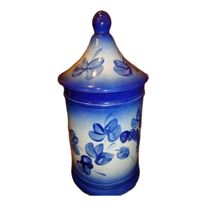 Mid 20th Century French Stoneware Apothecary Pot