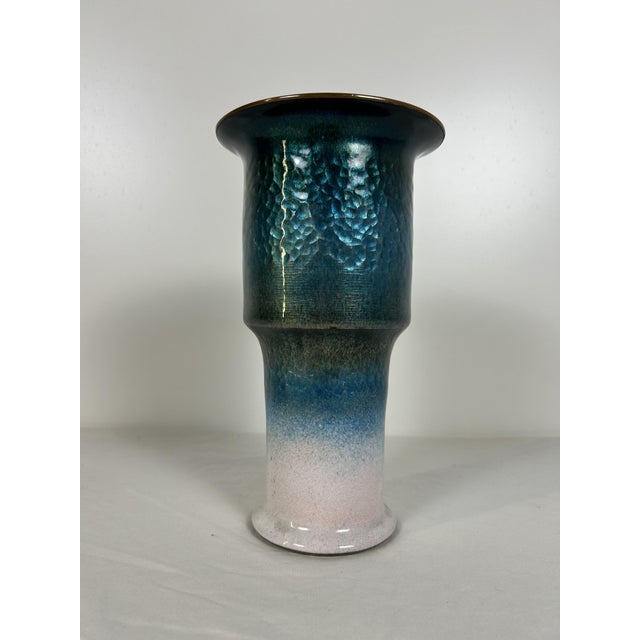 Enamelled Copper Vase from Studio Del Campo, 1990s For Sale - Image 10 of 10