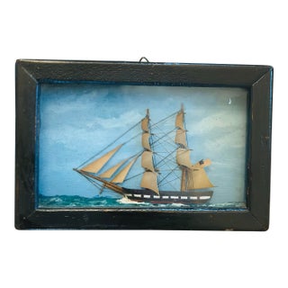Small Sailboat Shadow Box For Sale