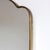 Metal Vintage Italian Wall Mirror with Brass Frame in the style of Gio Ponti, 1960s For Sale - Image 7 of 13