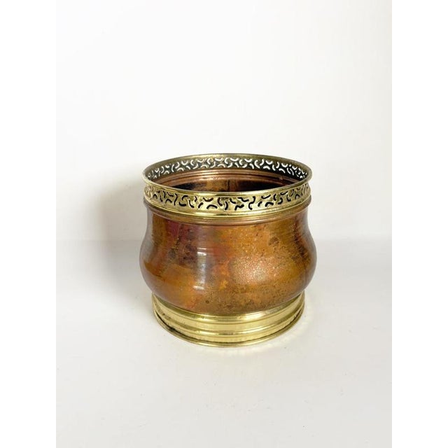 Metal Vintage Brass and Metal Planter, France, 1970s For Sale - Image 7 of 11
