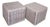 1950s Pair of Whitewashed Rattan Cubes For Sale