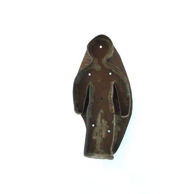 Late 19th Century Late 19th Century Large Primitive Tin Boy Cookie Cutter Amish Style Farmhouse Decor For Sale - Image 5 of 8