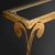 Modernist, Italian Brass Vintage Console and Mirror, Gold Leafed For Sale In Austin - Image 6 of 9