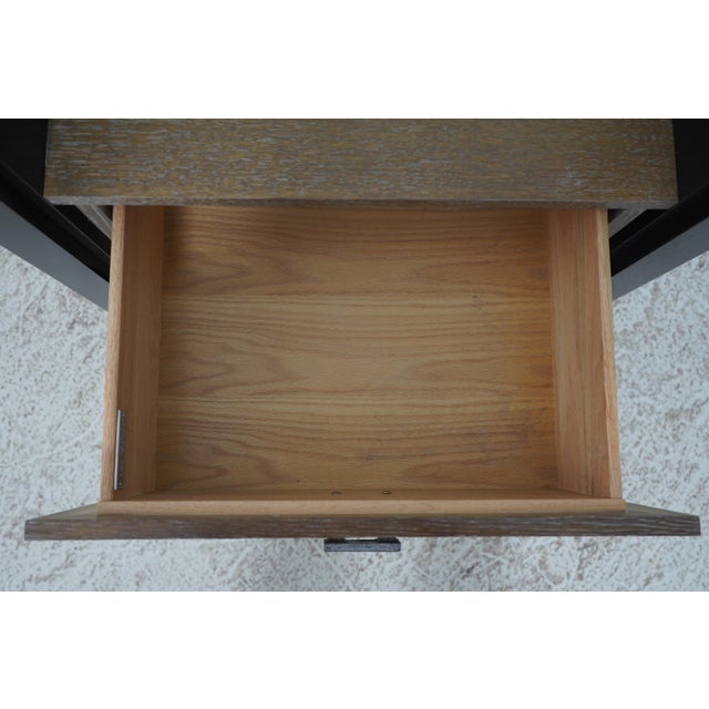 Century Furniture Pair Century Modern Design Large Glass Top Nightstands For Sale - Image 4 of 12