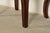 Wood Baker Furniture Style French Provincial Louis XV Carved Mahogany Upholstered Stool or Ottoman For Sale - Image 7 of 9