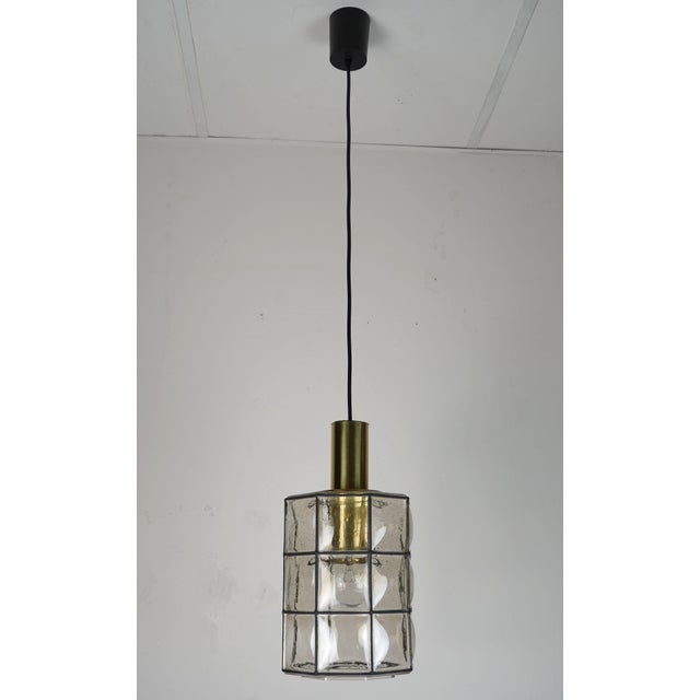 1970s Vintage Hanging Lamp in Glass from Glashütte Limburg For Sale - Image 5 of 16