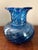 Large Vintage Blue Swirl Glass Pitcher For Sale - Image 4 of 8