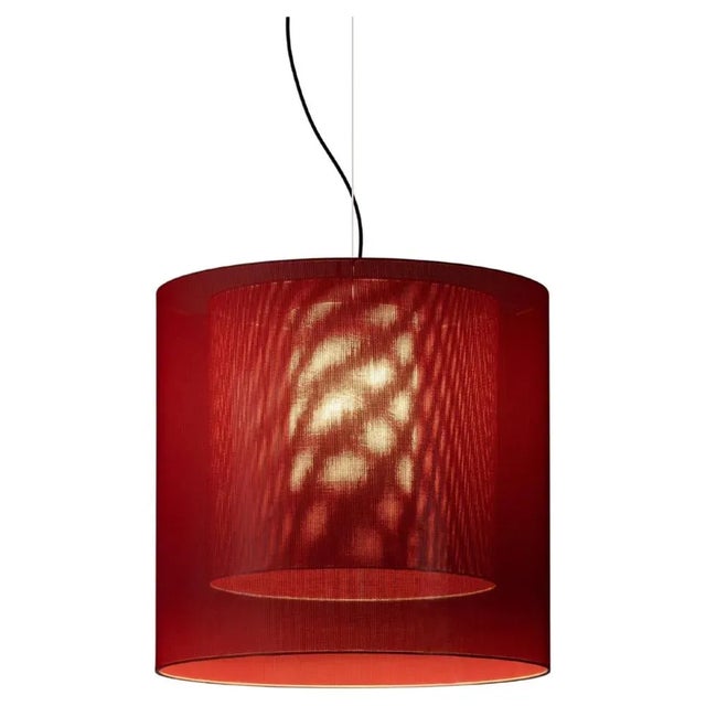 Red Moaré LM Pendant Lamp by Antoni Arola For Sale - Image 10 of 10