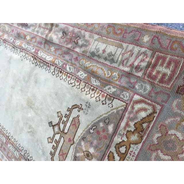Antique Spanish Ushak Style Rug For Sale - Image 4 of 16