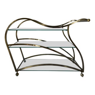 1980s Design Institute America - Dia Tea Trolley Bar Cart For Sale