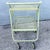 Metal Vintage Mid Century Rolling Foldable Two Tier Bar Cart For Sale - Image 7 of 10