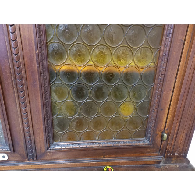 Monumental Glass Library in Oak For Sale - Image 9 of 18