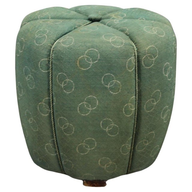 Czechoslovakian Pouf by Jindrich Halabala, 1940s For Sale - Image 10 of 10