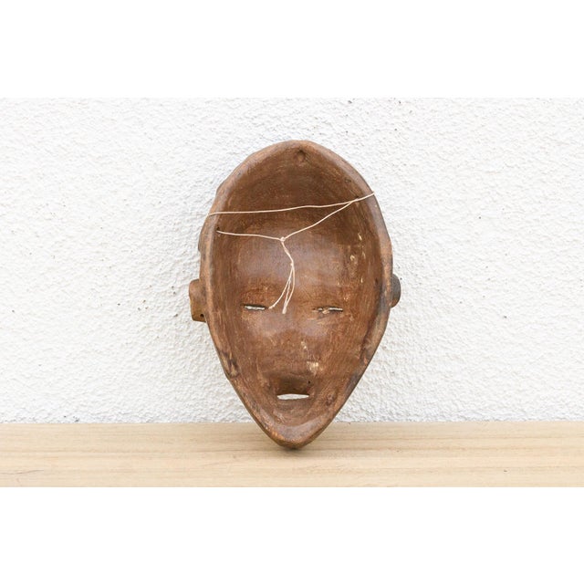 Wood Vintage Baule Mblo Portrait Mask For Sale - Image 7 of 8