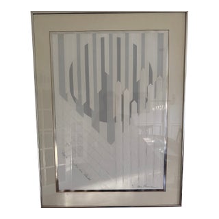 1970s Aina Parmelee "Papers: Printed and Plaited" Signed Sculptural Cast Paper Relief, Edition 4/6 For Sale