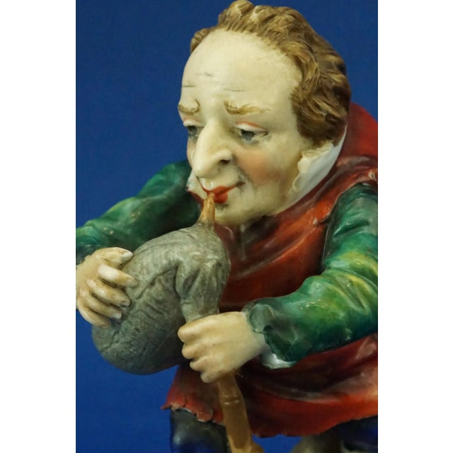 19th Century Porcelain Figurine of Caramogi from Ginori Doccia, Italy For Sale - Image 12 of 18